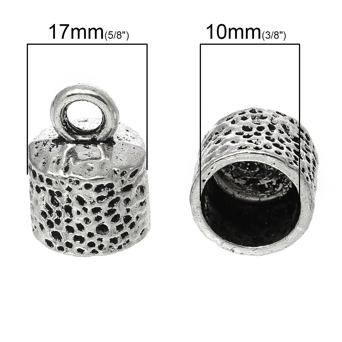 DoreenBeads Концевая крышка для ожерелья наконечники кожаного шнура украшения