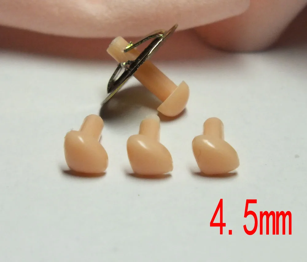 Free ship!! 50pcs 4.5mm pink Safety Noses Doll Noses/Toy Noses
