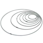 Набор колец Ловец снов из металла, комплект из 10 круглых колец 35-200 мм