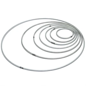 Набор колец Ловец снов из металла, комплект из 10 круглых колец 35-200 мм