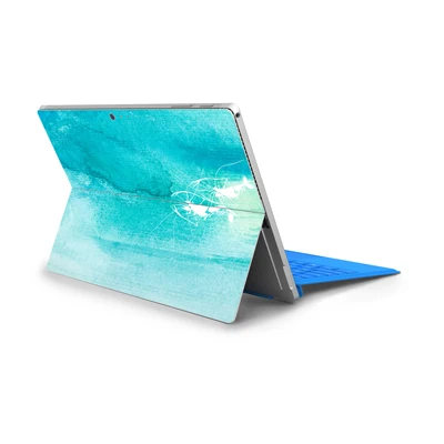 Синий Стиль масляной живописи наклейки для ноутбука для microsoft Surface Pro 6 Pro 5 задняя крышка ПВХ Виниловая Наклейка Наклейки для Surface Pro 4 - Цвет: SPS-16(046)