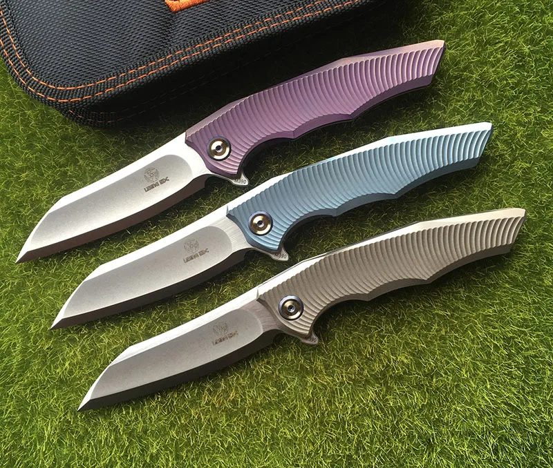 Складной нож LiBing Origina Alien Flipper m390 лезвие с титановой ручкой для кемпинга охоты