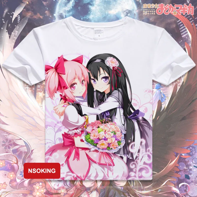 Футболка Puella Magi Madoka Magica аниме Tomoe Mami косплей футболки модные мужские женские с