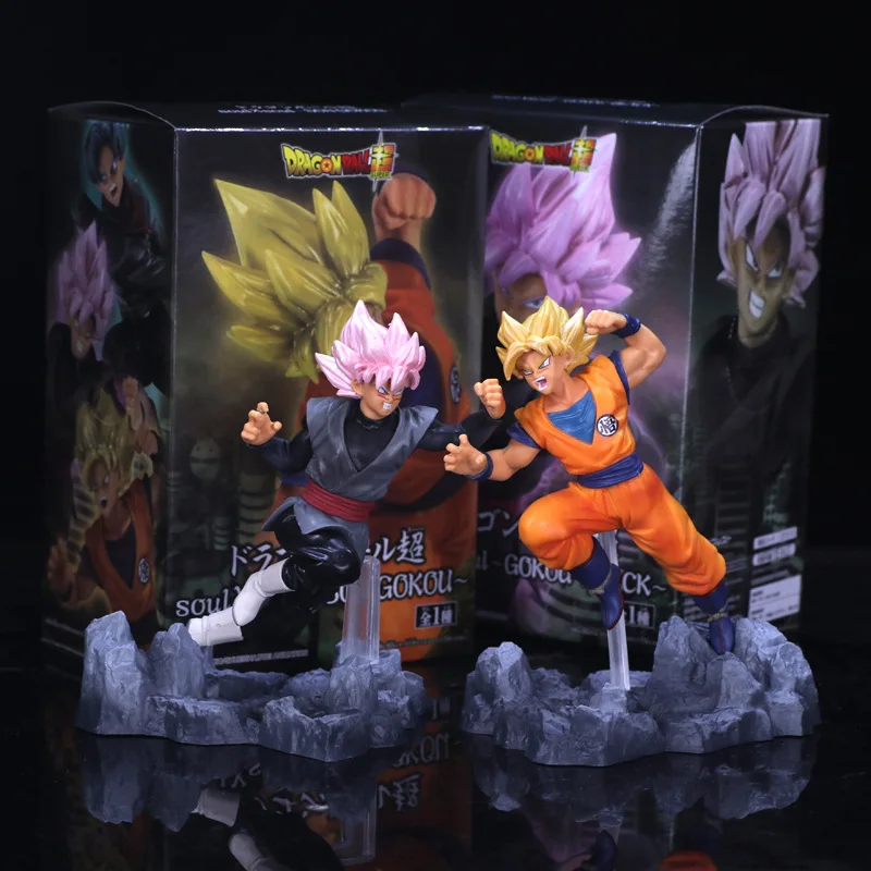 С оригинальной коробкой Dragon Ball Супер фигурки Сон Гоку черная Torankusu Saiyan Goku Z ПВХ
