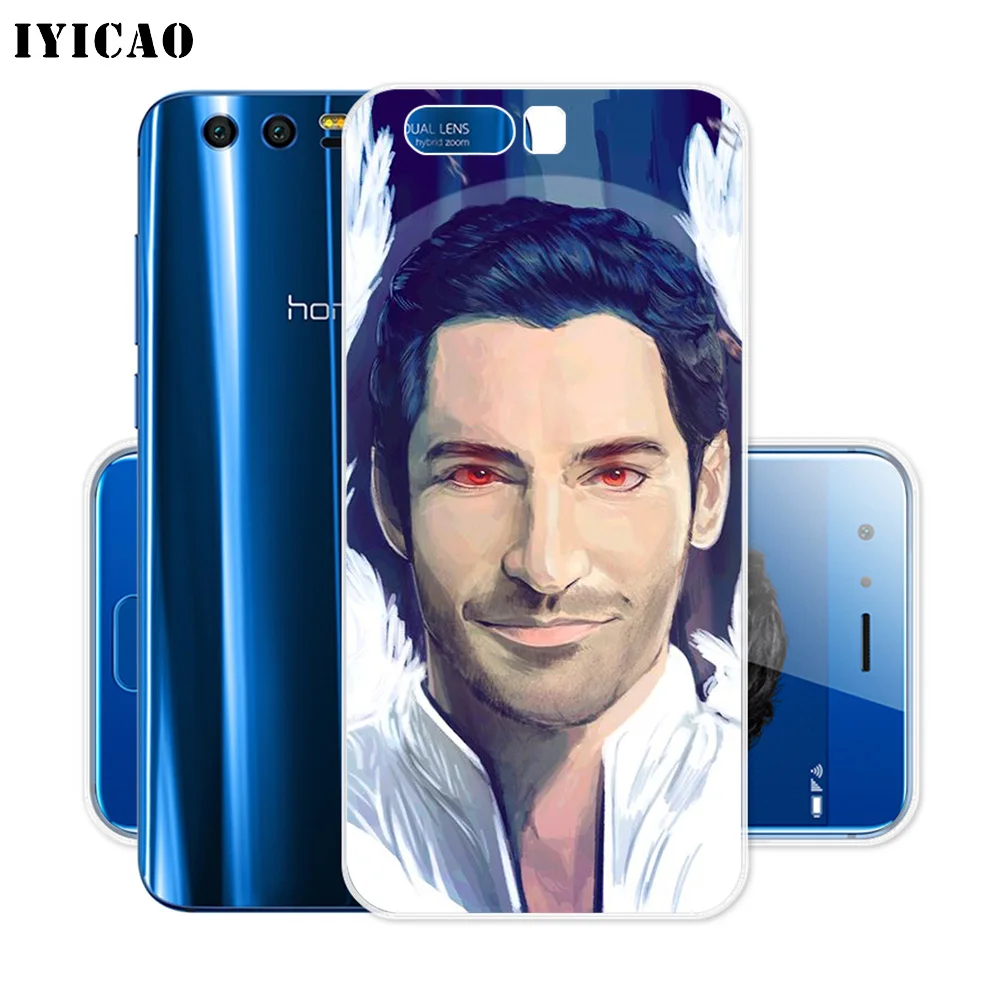 Мягкий силиконовый чехол IYICAO Lucifer Tom ellux для ТВ шоу Huawei Y9 Y7 Y6 Prime 2018 Honor 8C 8X 8 9 10 Lite 7X 7C