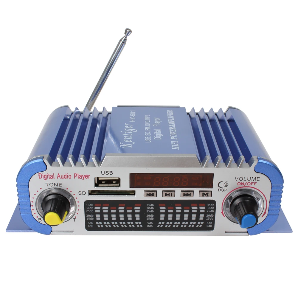 Kentiger 2 канальный Hifi мини цифровой автомобильный аудио стерео усилитель мощности