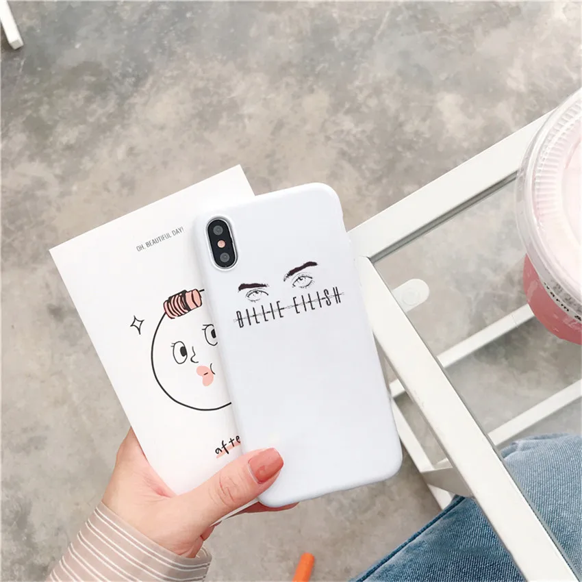 20217 Billie eilish чехол для телефона с логотипом для iPhone X 7 Plus XS 10 чехол TPU силиконовый чехол для телефона для iPhone 6S 8 6 Plus XS Max чехол - Цвет: 20217