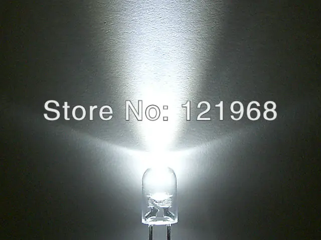 Высокая яркость холодный белый 5 мм круглый светодиодный 6000 6500K 3 0 V DIP led (CE & Rosh)|led