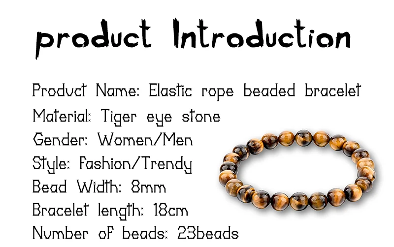 Tiger Eye Stone эластичные веревки браслеты для женщин и мужчин Спорт Йога ручной цепи 7 Чакра Ручной работы Бусины аксессуары браслеты