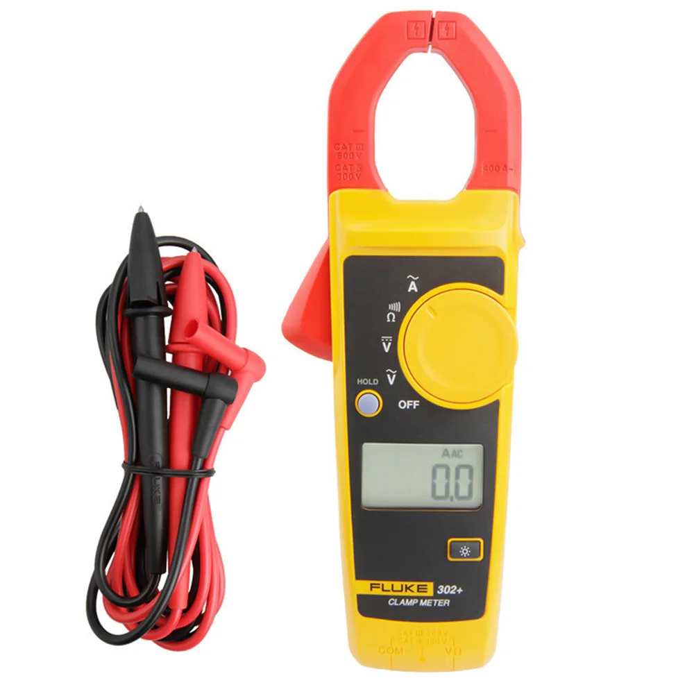 FLUKE F302 + амперометрический клещи DC/AC 600 В AC 400A напряжение тока зажим мультиметр