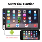 Автомобильный радиоприемник 2 Din MirrorLink, 7-дюймовый сенсорный экран, цифровой дисплей, сабвуфер, mp5-плеер, автомагнитола, Android 8,0, Bluetooth, мультимедиа