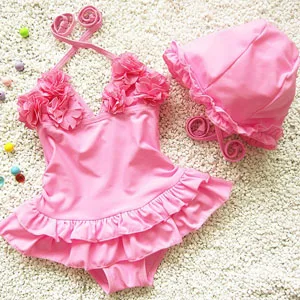XIQI 1366 pink Xiqi/купальный костюм для девочек; цельный купальный костюм с цветочным принтом; купальный костюм для детей; купальный костюм для девочек - Цвет: XIQI 1366 pink