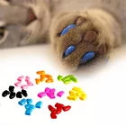 1 упаковка, разноцветные мягкие нетоксичные колпачки на кошачьи лапы, защитные колпачки для ногтей, высокое качество, аксессуары для домашних животных