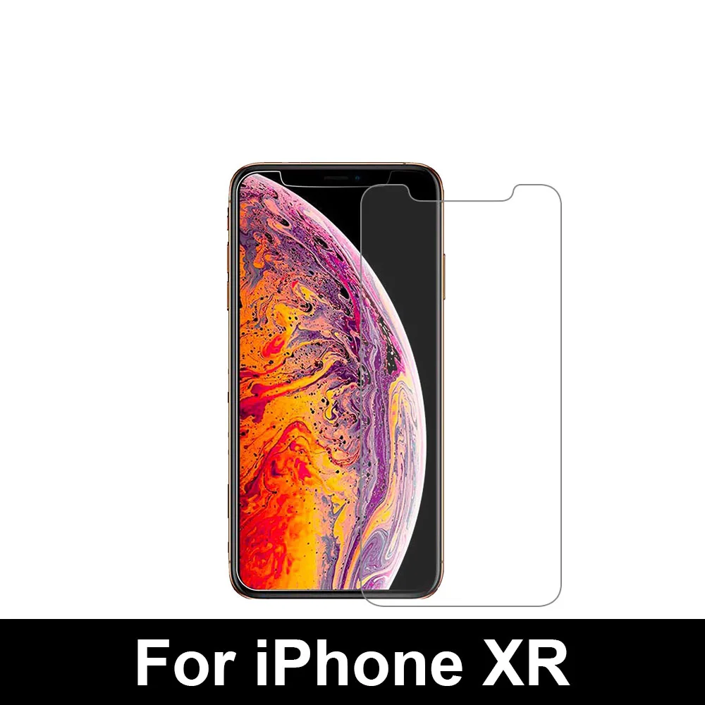 iPhone XR 2 шт протектор экрана из закаленного стекла для iPhone X XS MAX XR 8 7 6 6s Plus Защитное стекло для телефона для iPhone 5 5S SE 4 4S стекло - Цвет: iPhone XR