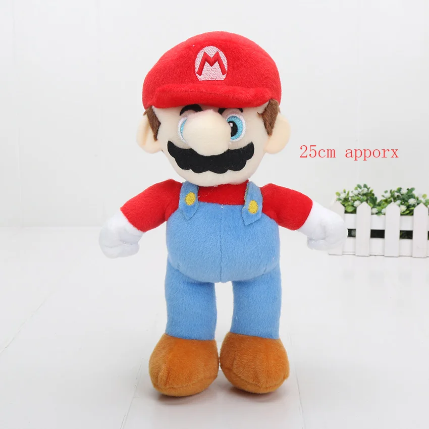 514 25cm red mario 20 см аниме мультфильм Super Mario Bros Принцесса Персик Дейзи розалина мягкая плюшевая игрушка милые мягкие животные куклы игрушки подарки - Цвет: 514 25cm red mario