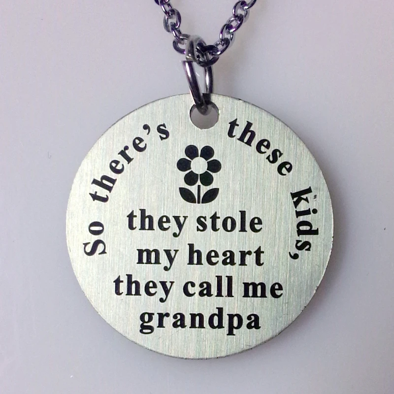 

10pcs/lot New Design they calls me grandfather charm pendant necklace