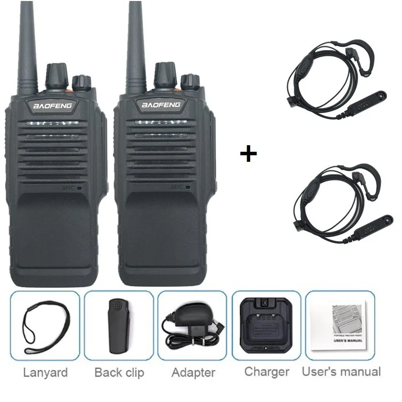 add earpiece 2 шт. BAOFENG BF-9700 8 Вт длинная Водонепроницаемая рация UHF Ручной CB любительский радиоприемник FM HF трансивер BF 9700 Woki Toki UV-9R - Цвет: add earpiece