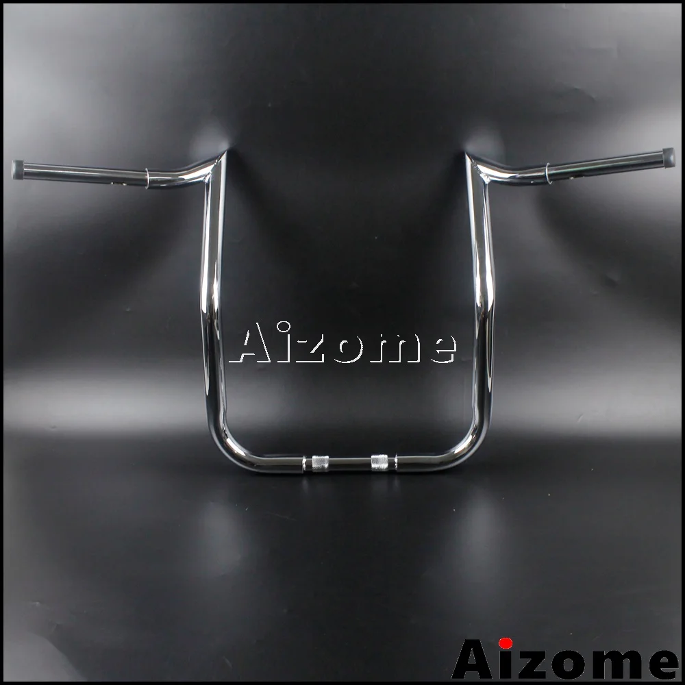 Хромированный 1-1/" Ape вешалка для мотоцикла 16" Rise Monkey Bagger Bars руль для Harley Batwing обтекатель Electra Glide FLHTC