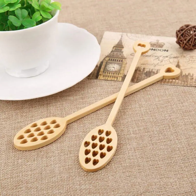 10 шт. в упаковке деревянная ложка Черпак для меда с сердечком кофе посуда свадьбы