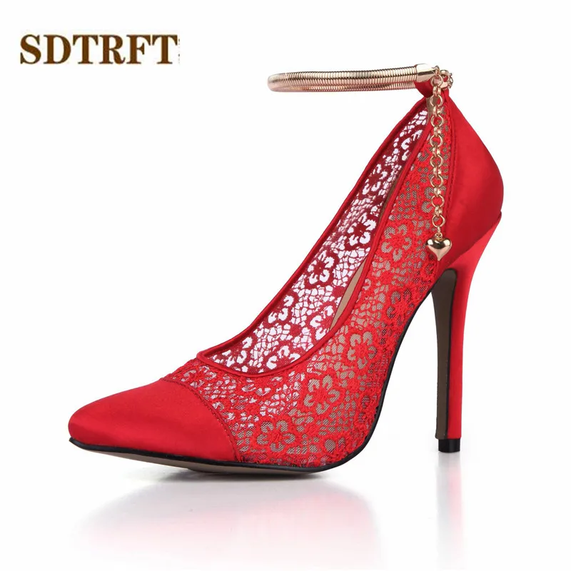 Туфли SDTRFT женские на шпильке 12 см пикантные туфли-лодочки высоком тонком каблуке