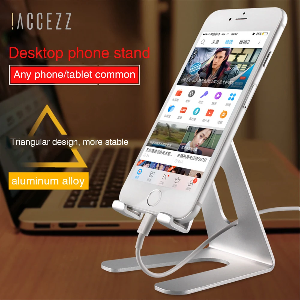 accezz universal desktop phone tablet stand holder for iphone 8 plus xs max xr for samsung s9 for huawei 20 pro support bracket free global shipping