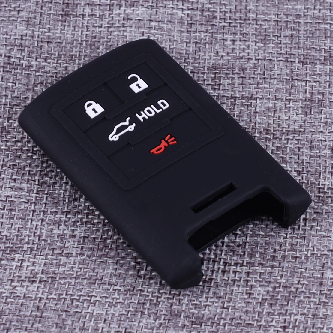 

4 Buttons Silicone Flip Remote Smart Key Shell Case Fob fit for Cadillac XTS DTS Chevrolet Corvette