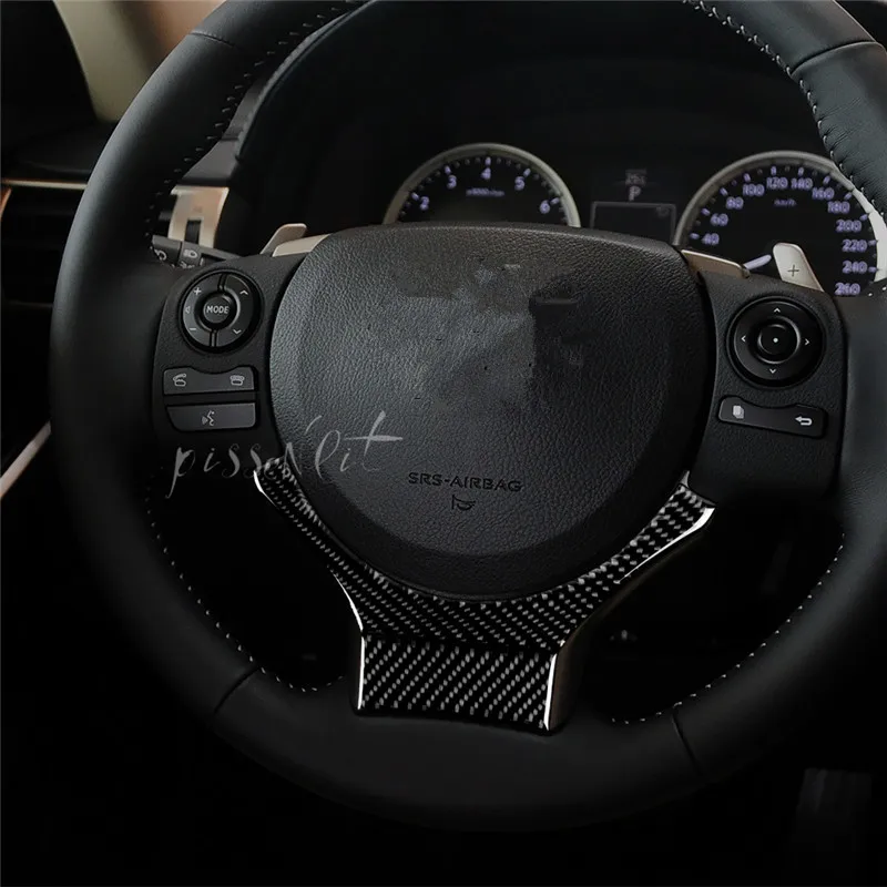 Декоративная Автомобильная наклейка на руль из углеродного волокна для Lexus IS250 300 H, аксессуары для салона автомобиля, 3D наклейка s