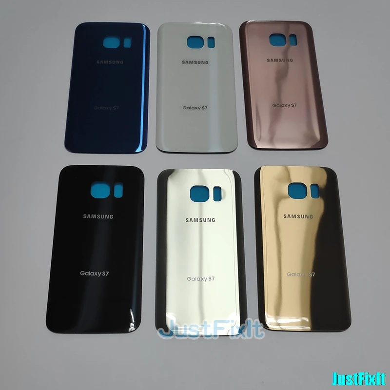 Сменный Чехол для батареи для SAMSUNG Galaxy S7 edge G930A G930F G935F G935A задняя крышка для батареи Задняя стеклянная крышка корпуса чехол