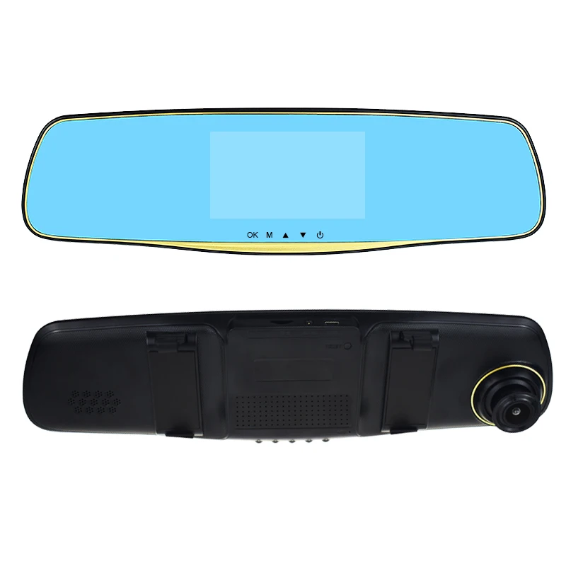 Full hd1080p Автомобильная камера с двумя объективами зеркало заднего вида
