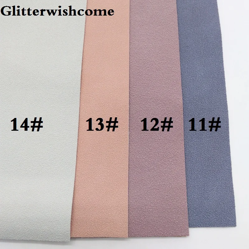 Glitterwishcome 21X29 см A4 размер винил для бантов замша кожа Fabirc искусственная кожа листы для бантов, GM187A