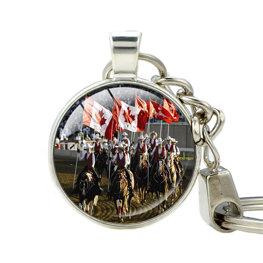 Калгари Stampeders брелок для ключей фанатов подарок Канада Stampede ручной работы