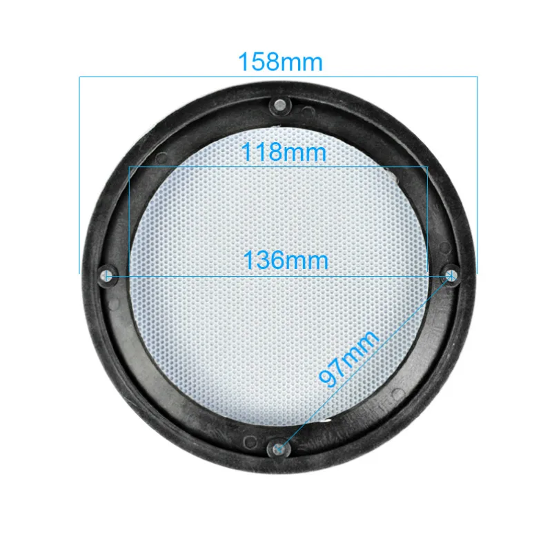 5 Inch AIYIMA 2 шт. аудио Динамик s Колонка Altavoz prtatil Защитная крышка 4/5/6,5 дюймов Защитная сетка решетка "сделай сам" для автомобиля Динамик - Цвет: 5 Inch