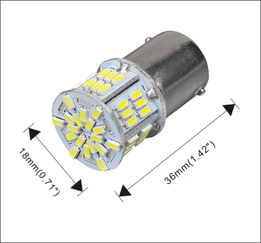 AGLINT 2 шт Белый 12В-24В 1156 BA15S P21W 3014-54SMD светодиодные лампы с поворотным сигналом