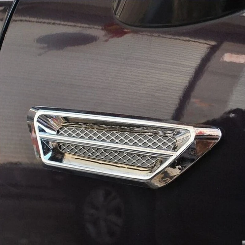 2 шт./компл. хромированный автомобильный воздушный поток крыло боковое