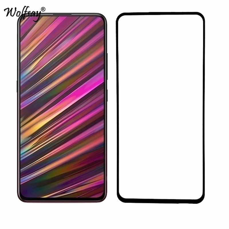 Protector de pantalla de vidrio para Vivo V15, 2 uds. Funda de pegamento completo, pel&iacute;cula de vidrio templado para tel&eacute;fono, BBK Vivo V15-1
