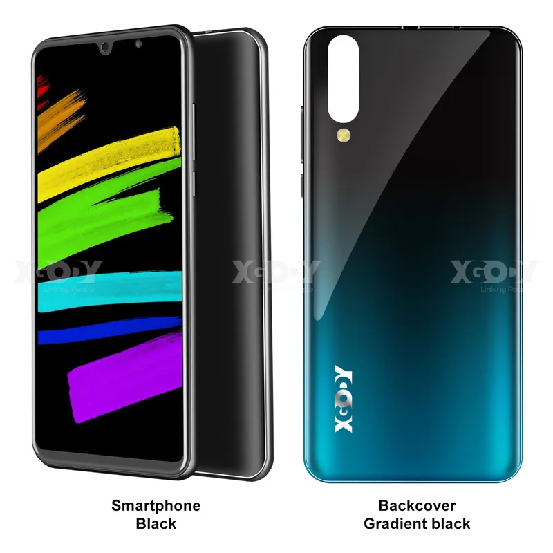 Black-Black case Мобильный телефон Xgody P30, Android 9,0, 5,99 дюймов, 2 Гб ОЗУ, 16 Гб ПЗУ, четырехъядерный процессор MT6580M, двойная камера, 3g, смартфон celular - Цвет: Black-Black case