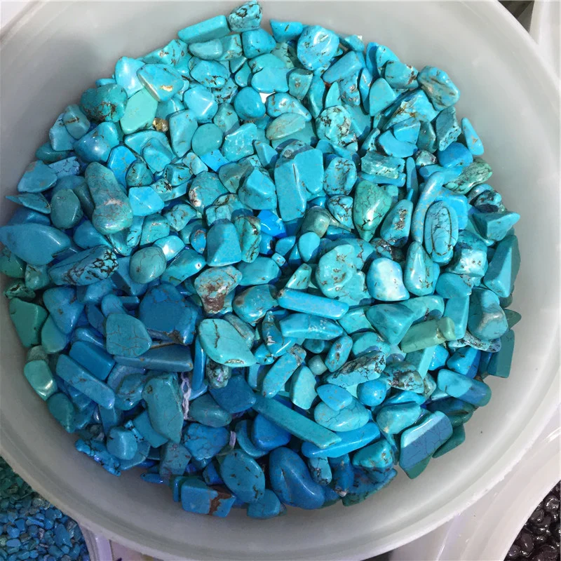 

Wholesale Reiki Healing Tumbled Stones Blue Turquoise Gemstone Gravel