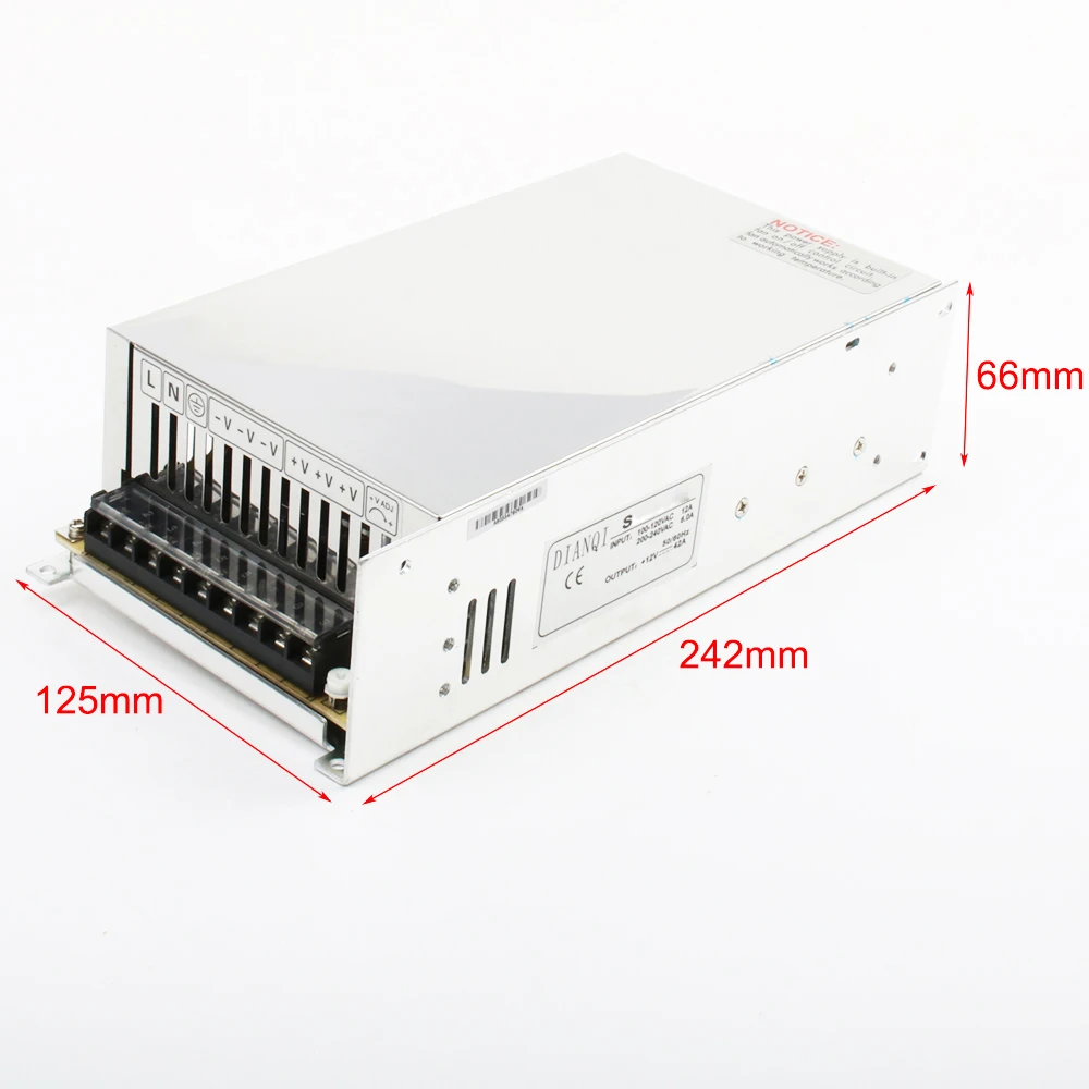 600W 24V Регулируемый 25A 220V вход одиночный выход импульсный источник питания для
