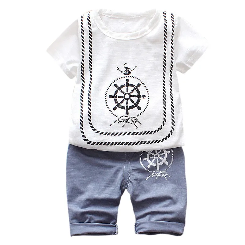 Children's Clothing Set Summer Baby Boy 1-4Y Short Sleeve T-shirt Casual Pant Clothes for Kids Boys |