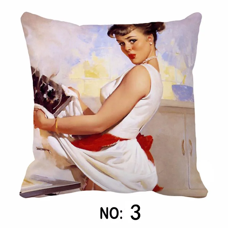 Винтажный Ретро сексуальный Дамский Pinup Girl Холст с печатью постера декоративная