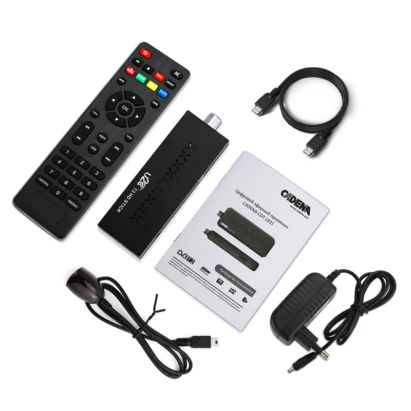 DVBT2 U2C T2 HD 1080P TV Stick Remote Control MSTAR7T01 Dutch English French Italian Russian Spanish TV Receiver DVB-T2 Stick