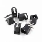 100 шт., черный 5,5x2,1 мм 3-контактный универсальный разъем питания DIP DC DC005 5,5-2,1 мм