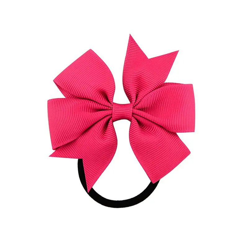 Распродажа конфеты ColorSolid Grosgrain ленты банты зажимы заколка для волос девочек бант