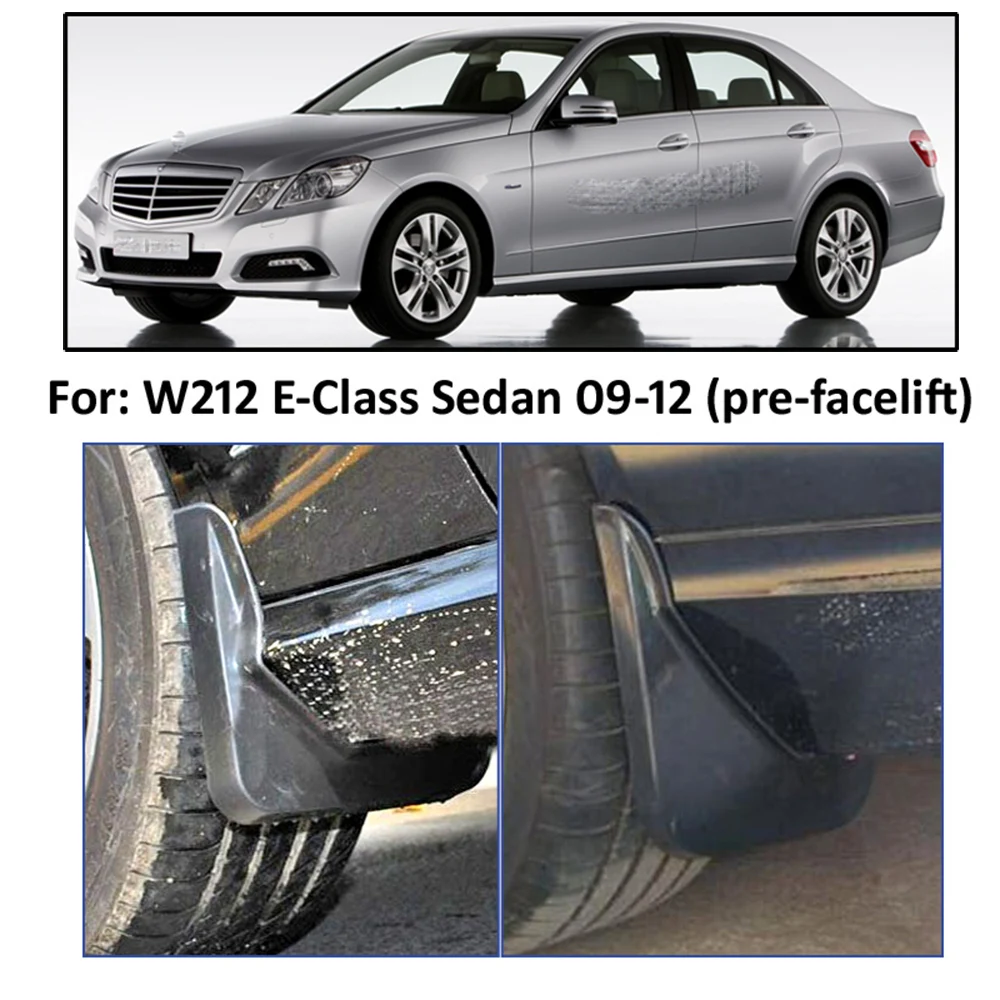 Брызговики для Benz e-класс W212 E300 E350 E550 E500 E280 E200 2008-2013 всплеск ограничители Брызговики спереди и сзади 2009 2010 2011 2012