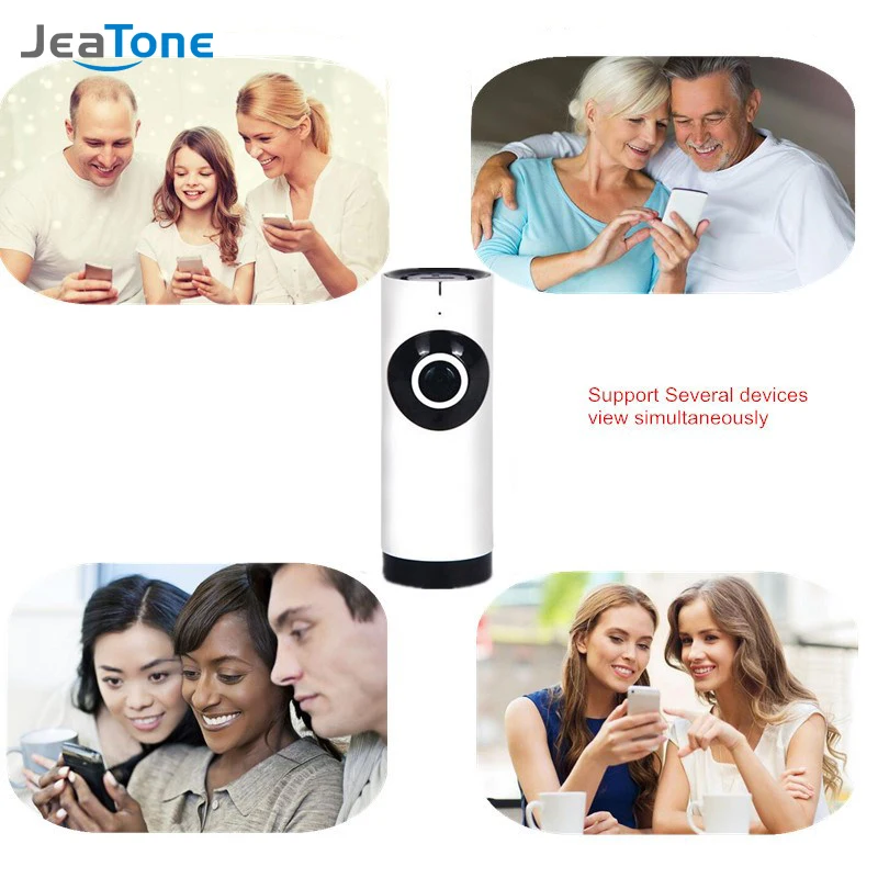 JeaTone 180 панорамная камера 720P 1.0MP VR IP WiFi 3D Рыбий глаз объектив безопасности