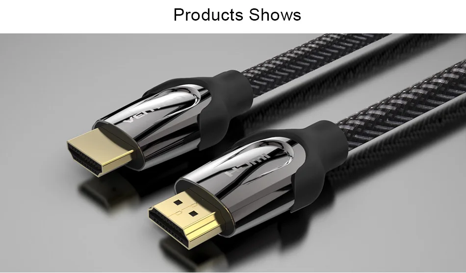Кабель Vention HDMI 2,0 позолоченный 4K* 2K 60Hz UHD HDMI кабель 1 м 2 м 3 м 5 м 8 м 10 м для HD tv lcd ноутбука для PS3 проектора компьютера