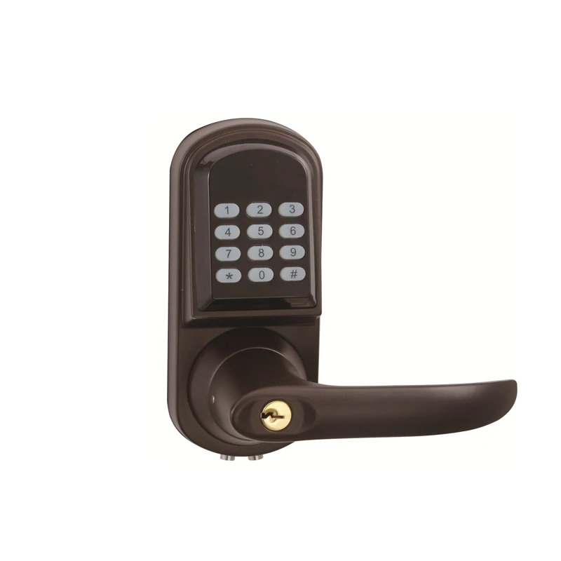 CYPATLIC электронный Bluetooth Cadeado Smart Pin код цифровой дверной замок без ключа Пароль замок для гостиницы и квартиры - Цвет: Coffee grey