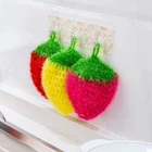 10 шт., губки для мытья посуды, кухонные полотенца с клубничкой, не окрашиваются маслом, способны к обеззараживанию