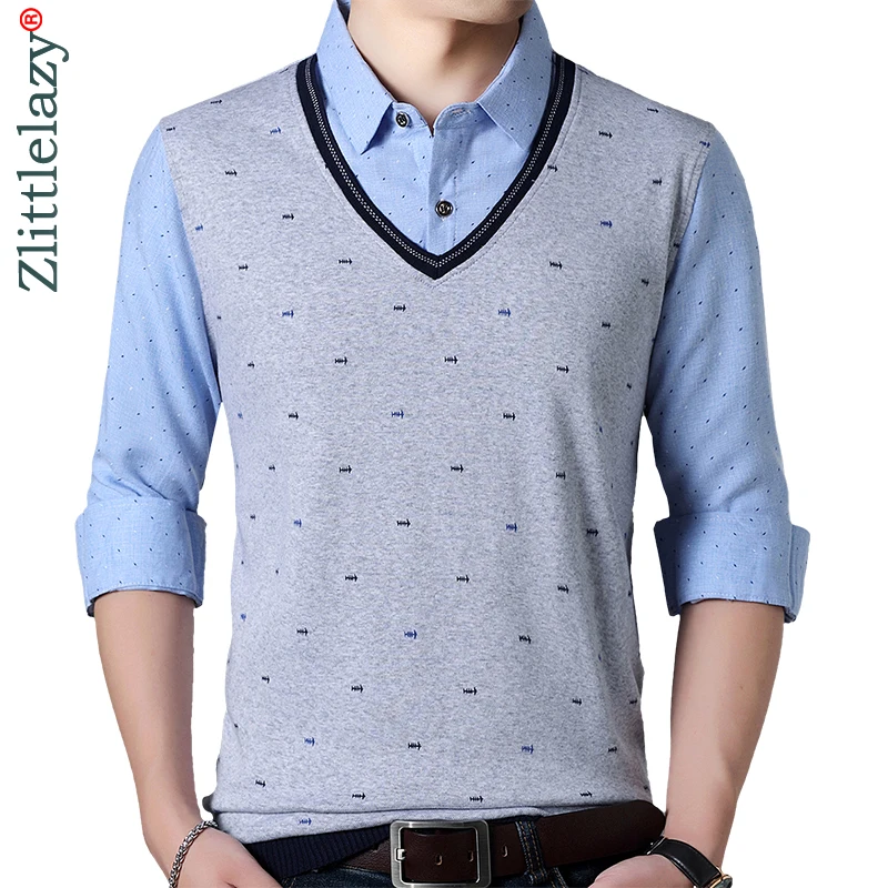 2020 брендовая Повседневная Весенняя рубашка поло с длинным рукавом Мужская