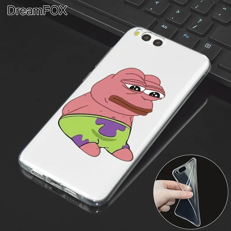 DREAMFOX L072 звезды Патрика Мягкий силиконовый чехол из ТПУ Для Сяо mi Note 2 3 4 5 6 8 SE M5 4C 4S 5C